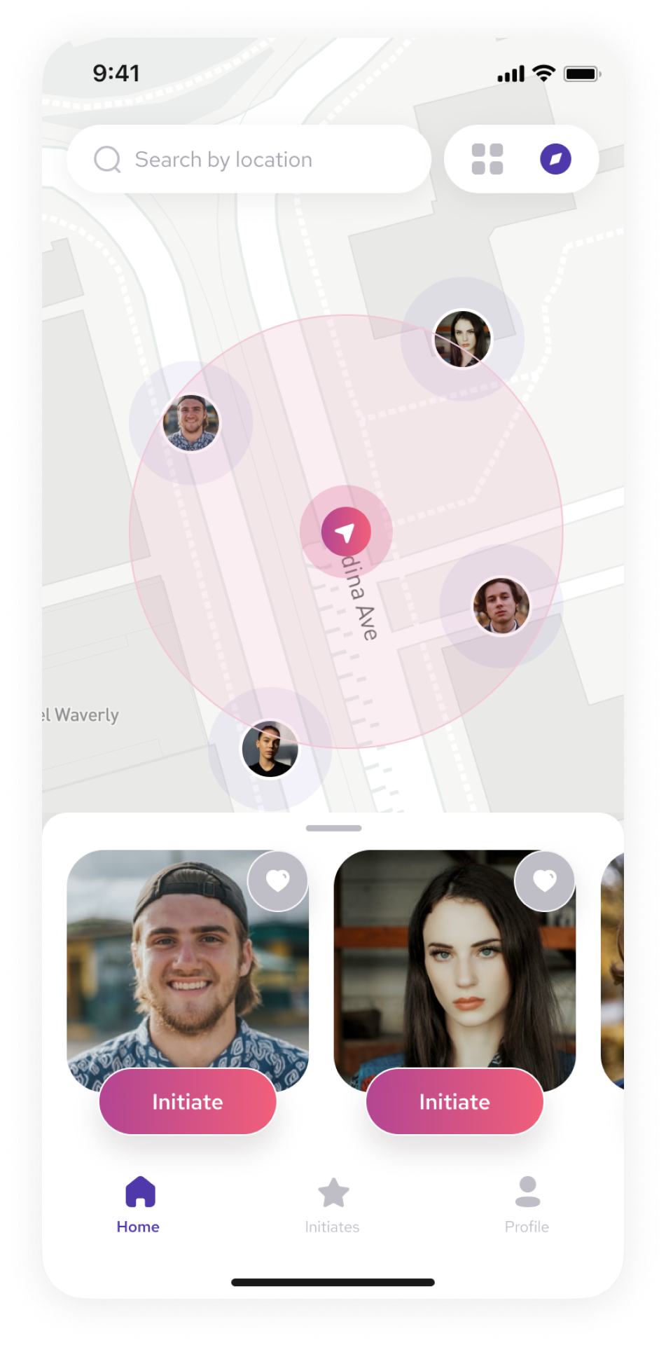 location map app screen